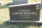 LIEBENBERG Frieda 1908-1997