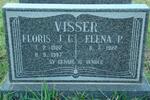 VISSER Floris J.C. 1922-1997 & Elena P. 1922-