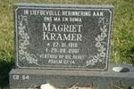 KRAMER Magriet 1918-2001