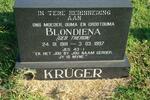 KRUGER Blondiena nee THERON 1919-1997