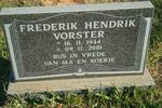 VORSTER Frederik Hendrik 1944-2001