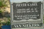 NIEKERK Pieter Karel 1947-2008
