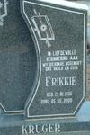 KRUGER Frikkie 1935-2000