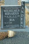 LANDERS Wilhelmus Bernardus 1940-2003 & Ria 1949-