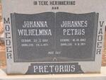 PRETORIUS Johannes Petrus 1882-1971 & Johanna Wilhelmina 1892-1971