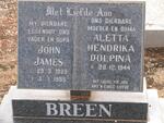 BREEN John James 1939-1995 & Aletta Hendrika Dolpina 1944-