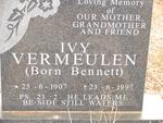 VERMEULEN Ivy nee BENNETT 1907-1997