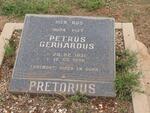 PRETORIUS Petrus Gerhardus 1931-1999