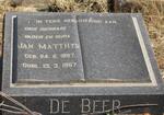 BEER Jan Matthys, de 1897-1967