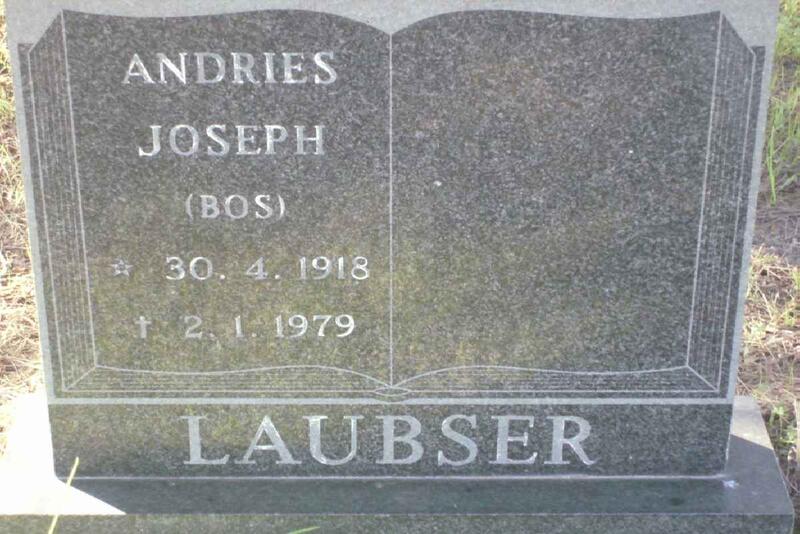 LAUBSER Andries Joseph 1918-1979
