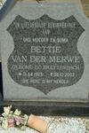 MERWE E.C., van der nee BREYTENBACH 1923-2003