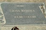WAMBACK Louisa 1882-1958