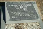 BEER Hendrik Alexzander, de nee VELDMAN 1923-1993
