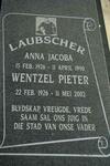 LAUBSCHER Wentzel Pieter 1926-2002 & Anna Jacoba 1926-1990