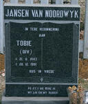 NOORDWYK Tobie, Jansen van 1943-1990