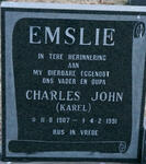EMSLIE Charles John 1907-1991