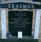 ERASMUS Barend Jacobus 1928-1991