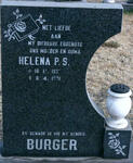BURGER Helena P.S. 1932-1991