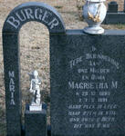 BURGER Magrietha M. 1899-1991