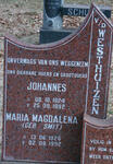 WESTHUIZEN Johannes, van der 1924-1992 & Maria Magdalena SMIT 1926-1992