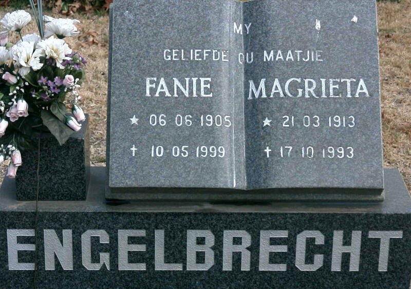 ENGELBRECHT Fanie 1905-1999 & Magrieta 1913-1993