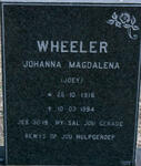 WHEELER Johanna Magdalena 1916-1994
