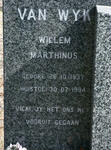 WYK Willem Marthinus, van 1937-1994