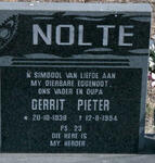 NOLTE Gerrit Pieter 1938-1994