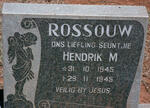 ROSSOUW Hendrik M. 1945-1945