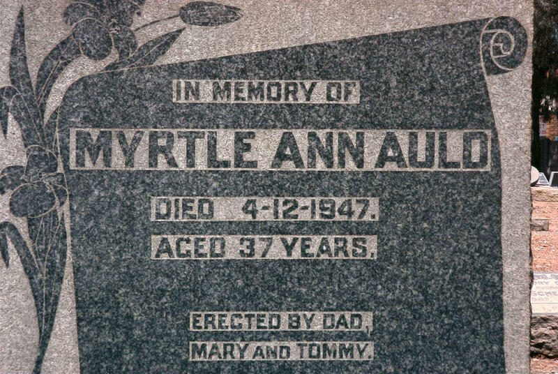 AULD Myrtle Ann -1947