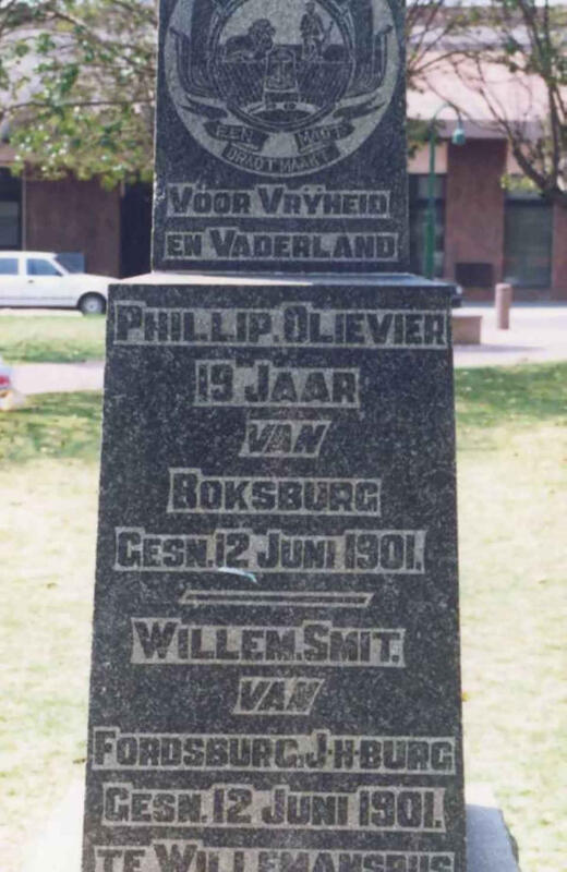 OLIEVIER Phillip -1901 :: SMIT Willem