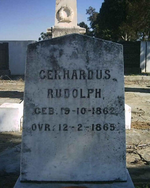 RUDOLPH Gerhardus 1862-1865