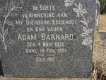 BARNARD Adam 1875-1951