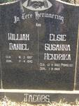 JACOBS William Daniel 1887-1942 & Elsie Susanna Hendrika PRINSLOO 1893-1968