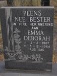 PEENS Emma Deborah néé BESTER 1907-1964