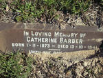 BARBER Catherine 1873-1943