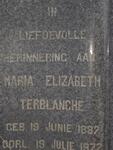 TERBLANCHE Maria Elizabeth 1882-1972