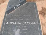 KÜHN Adriana Jacoba nee KÜHN 1905-1986