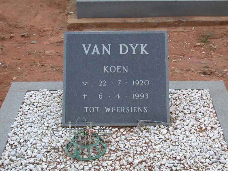 DYK Koen, van 1920-1993