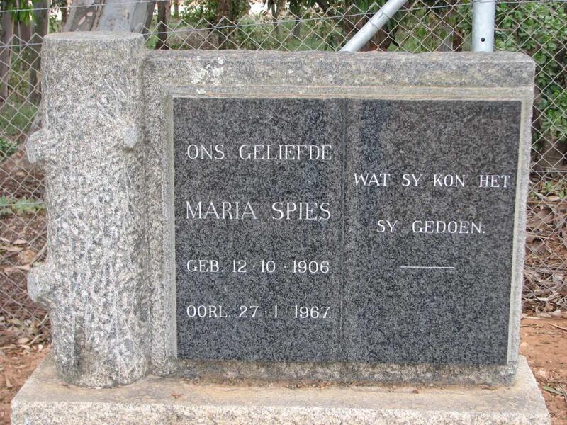 SPIES Maria 1906-1967