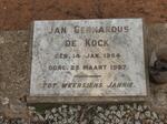 KOCK Jan Gerhardus, de 1954-1957