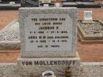 MOLLENDORFF Jacobus P., von 1892-1949 & Anna M.M. KIRCHNER 1898-1971
