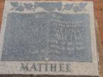 MATTHEE Gesina Alletta 1884-1944
