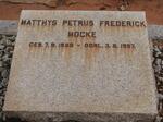 MOCKE Matthys Petrus Frederick 1899-1957