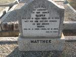 MATTHEE Casper 1874-1952 & Maria 1885-1973