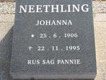 NEETHLING Johanna 1906-1995