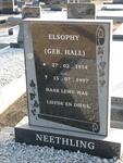 NEETHLING Elsophy nee HALL 1914-1997