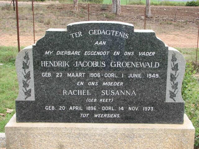 GROENEWALD Hendrik Jacobus 1906-1949 & Rachel Susanna KEET 1896-1973