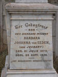 EEDEN Barbara Johanna, van nee JOUBERT 1873-1930
