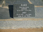 RABE Joey 1930-2005 :: RABE Lossie 1930-1997